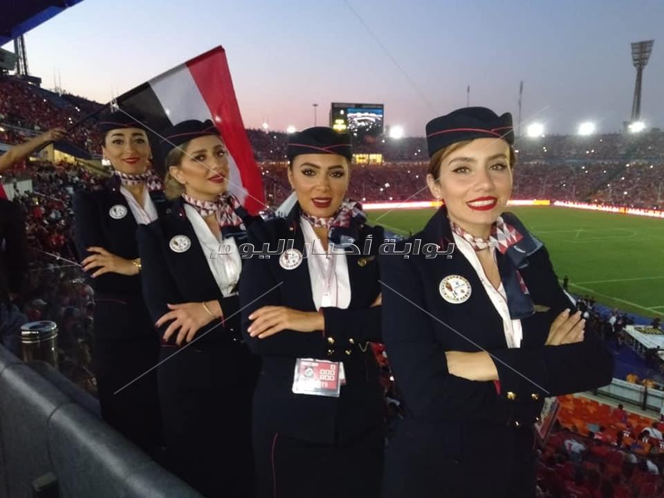 أمم أفريقيا 2019| صور جميلات مصر للطيران يشاركن بحفل الافتتاح