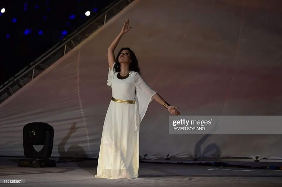 مارتينا عادل في حفل افتتاح بطولة أمم إفريقيا 2019