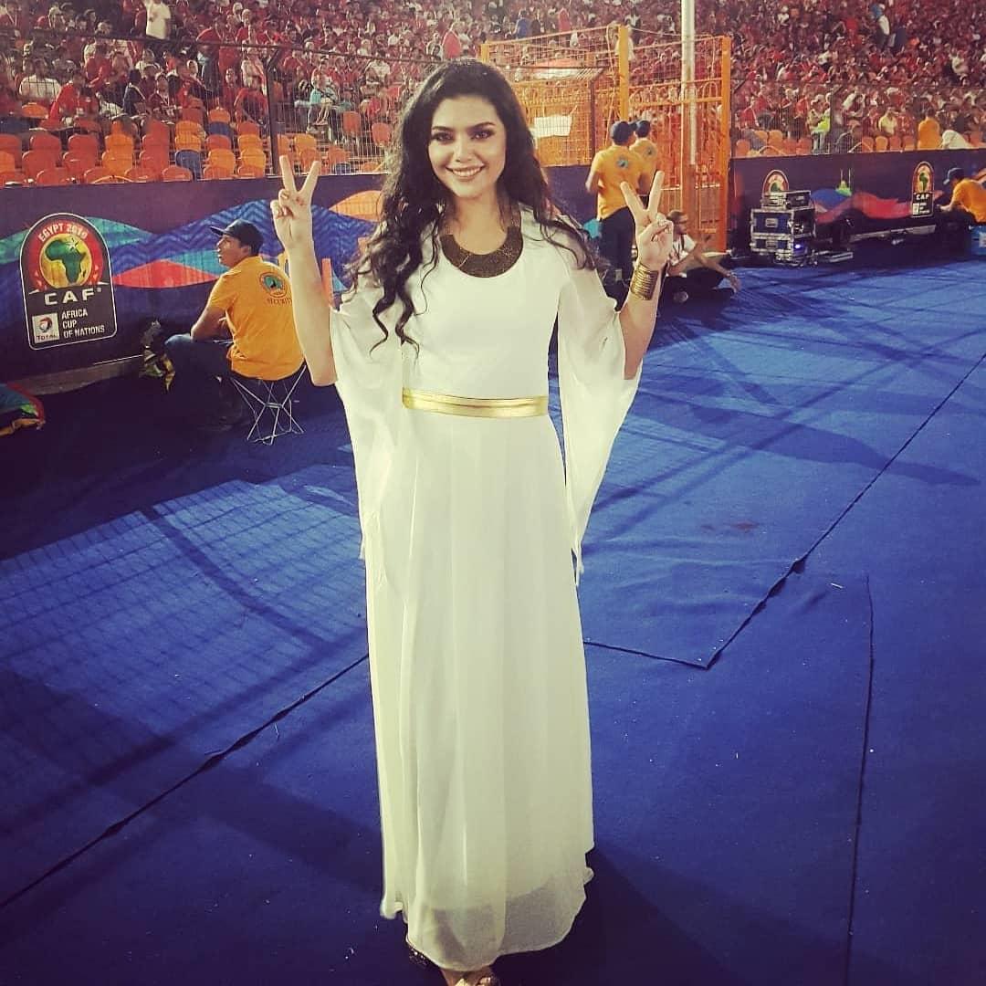 مارتينا عادل في حفل افتتاح بطولة أمم إفريقيا 2019