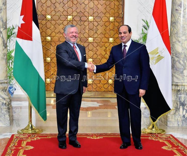 قمة مصرية أردنية بين الرئيس والملك عبدالله بقصر الاتحادية