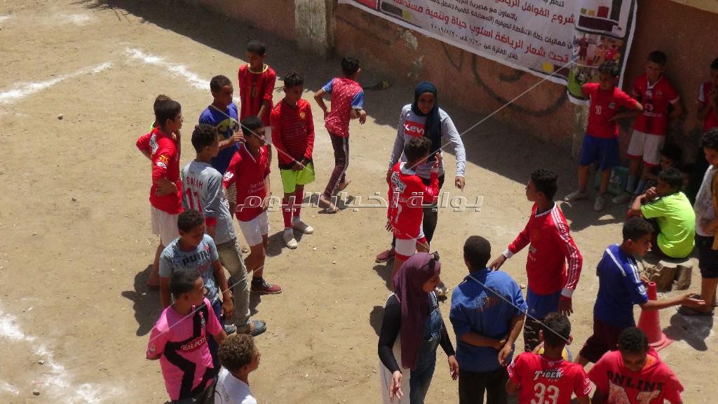 القوافل الرياضية لجامعة المنيا تصل إلي "طوة"