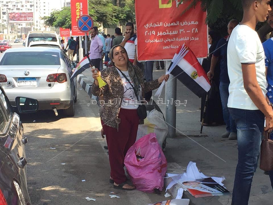 لمرأة المصرية تشارك بقوة بمظاهرات المنصة