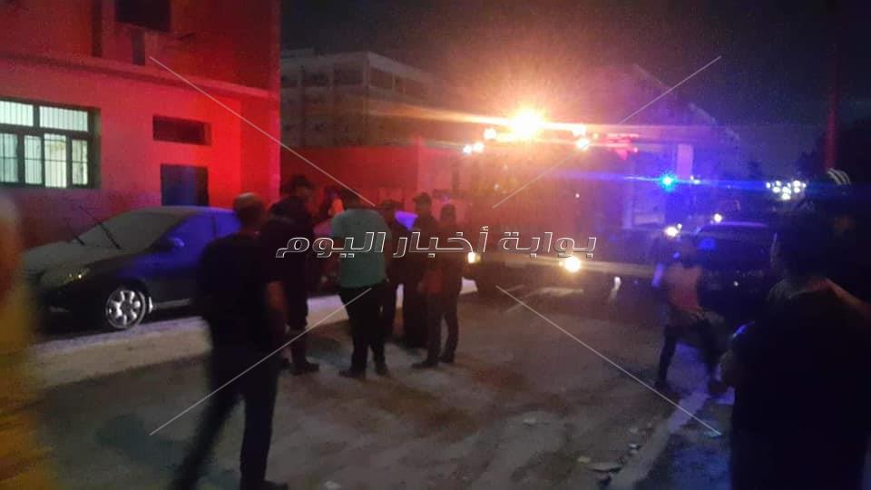 السيطرة على حريق نشب بعمود إنارة بجوار مدينة الطالبات بجامعة بورسعيد