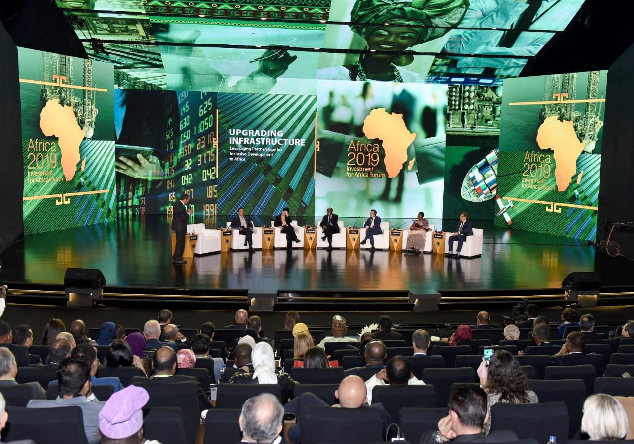 تفاصيل جلسة الشراكات الدولية والإقليمية لتطوير البنية الأساسية بمؤتمر إفريقيا 2019