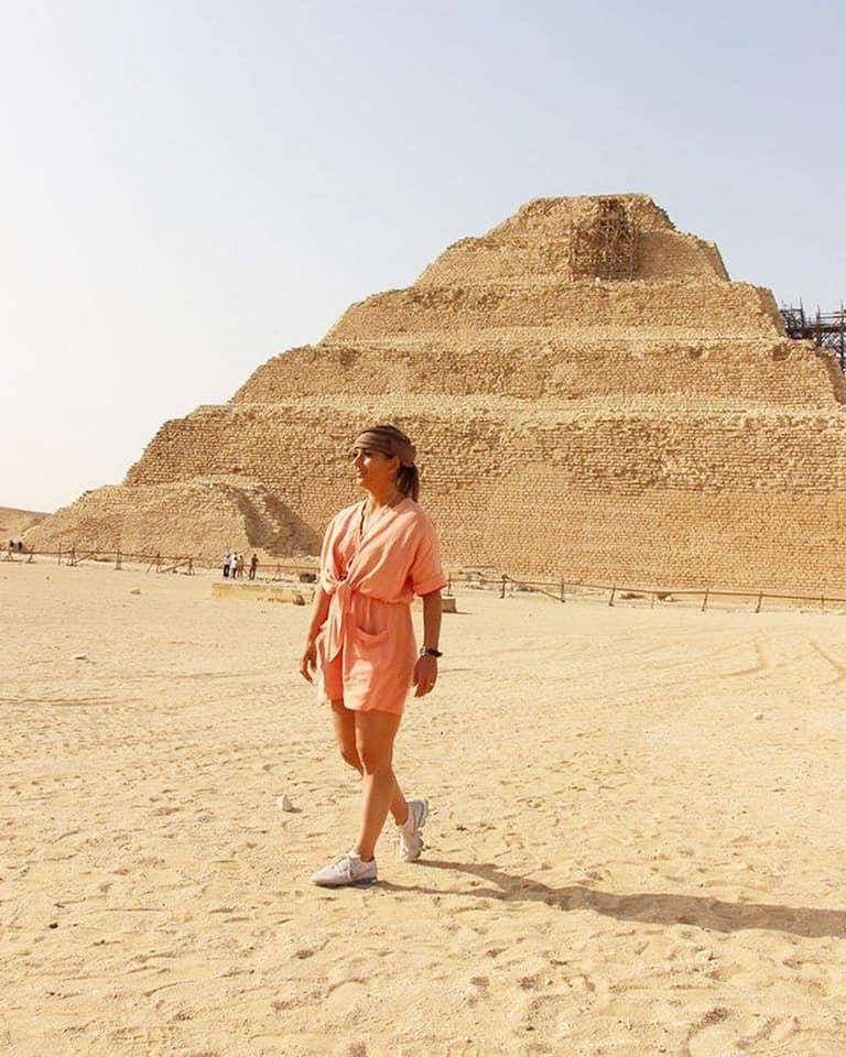 المذيعة الشهيرة« جرازيللي كاميلليري» زارت عددًا من المواقع الأثرية بمصر