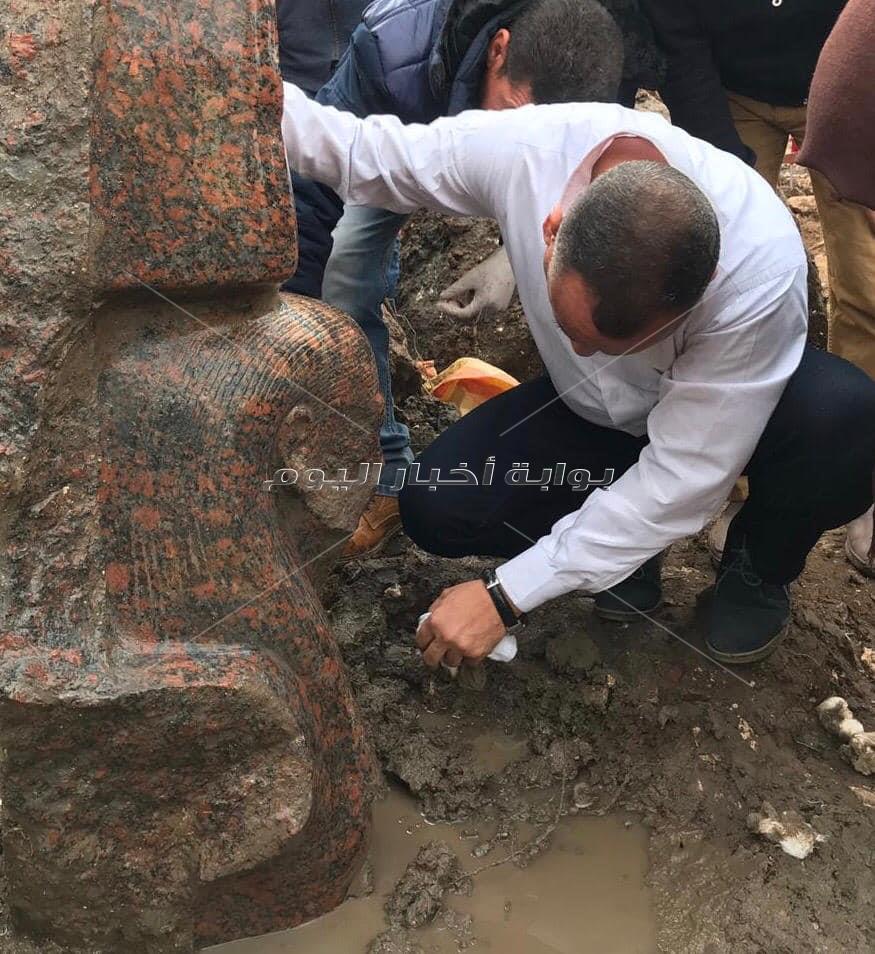  كشف أثري جديد لتمثال ملكي نادر بميت رهينة