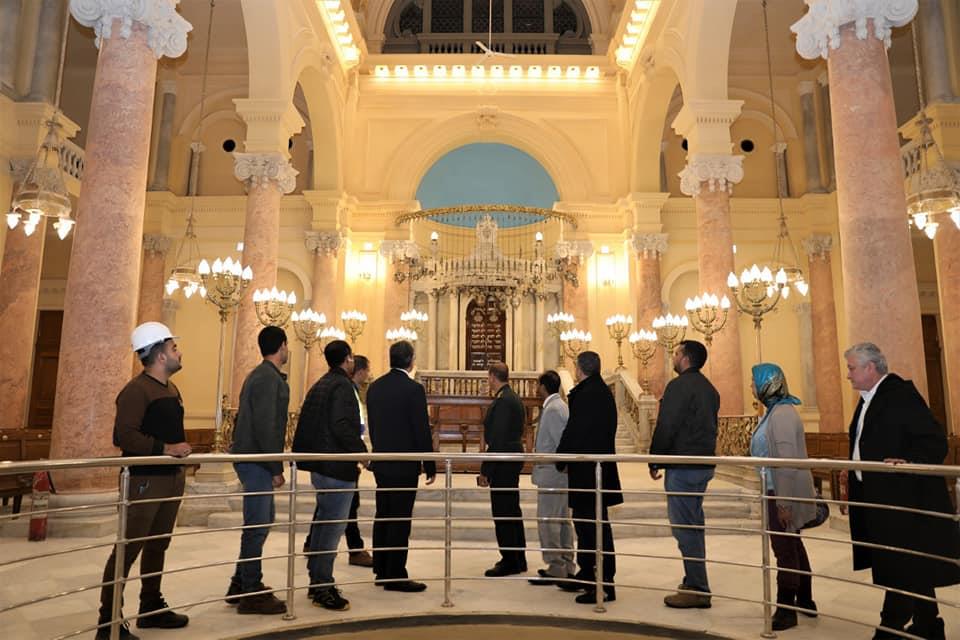 بالصور... جولة وزير الاثار بالمعبد اليهودي و عدد من المتاحف الاثرية بمدينة الإسكندرية
