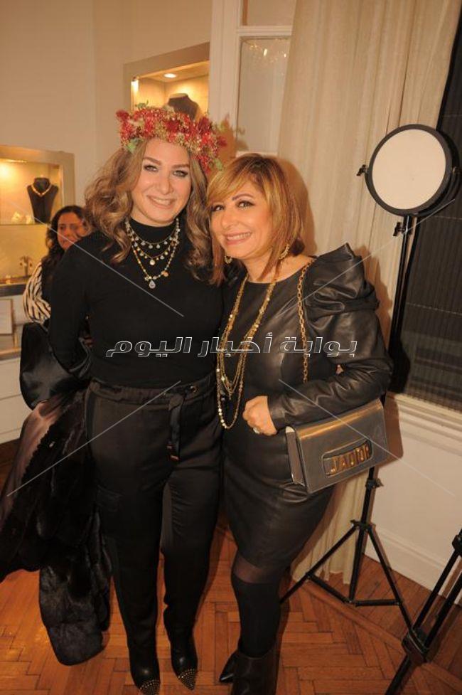 ليلى علوي ونيرمين الفقي ونيللي كريم ودرة فى حفل عرض مجوهرات وأزياء