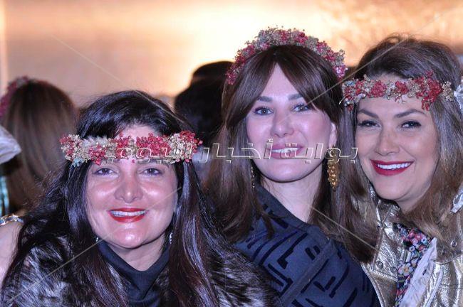 ليلى علوي ونيرمين الفقي ونيللي كريم ودرة فى حفل عرض مجوهرات وأزياء