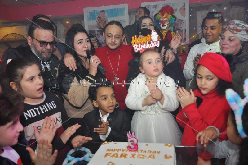 البدري وعمرو يسري وصوفيا يحتفلون بعيد ميلاد ابنة ندى عبد الله