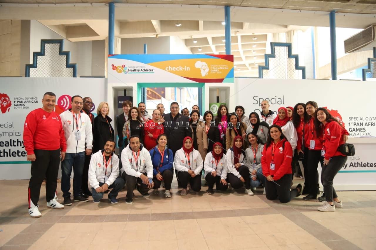 الكشف الصحي على المشاركون فى الألعاب الافريقية للأولمبياد الخاص