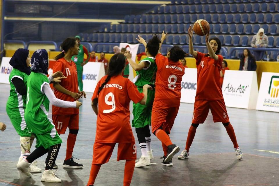 فوز سلة المغرب "بنات" على منتخب الجزائر في البطولة الافريقية للأولمبياد الخاص