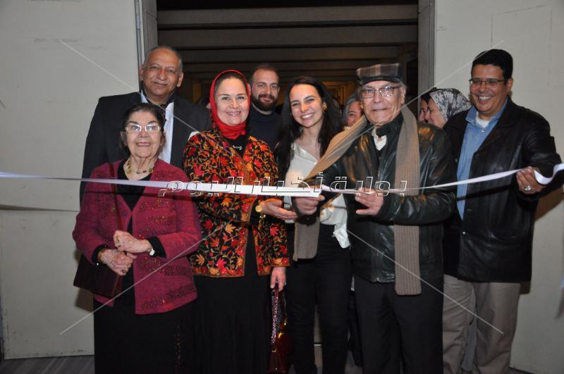 افتتاح معرض الفنانة ثريا رفعت بحضور الإعلامية دعاء فاروق