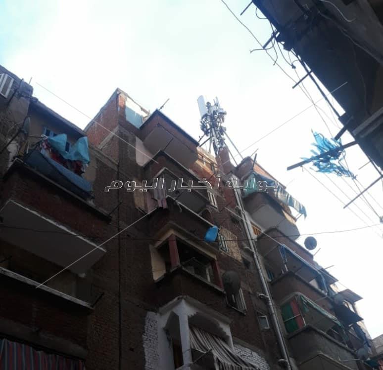 انهيار جزئي بعقار من 7 طوابق غرب الإسكندرية