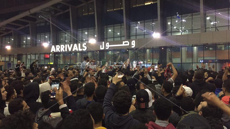 استقبال بعثة الزمالك بمطار القاهرة