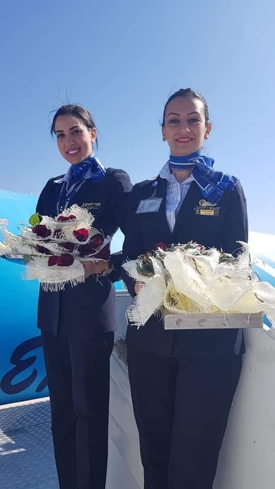  مصر للطيران تحتفل بركاب أولى رحلتها بين مدينتي شرم الشيخ و الأقصر