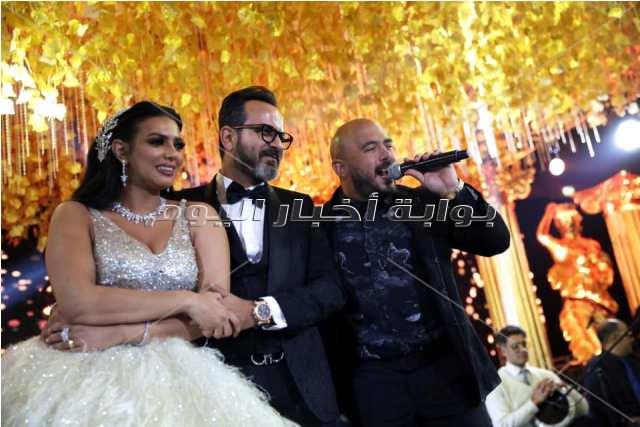 تامر حسني وحماقي والعسيلي والليثي يحتفلون بزفاف يورا محمد