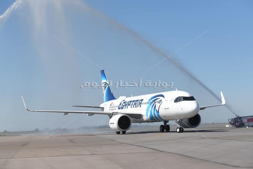 صور مصرللطيران تستقبل الطائرة الرابعة من طراز الإيرباص A320 neo الاربعاء