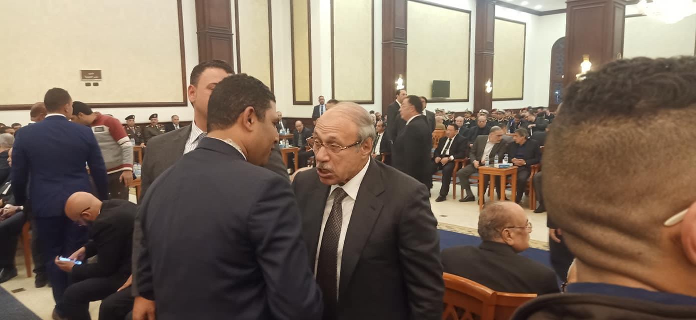 حبيب العدلي يصل عزاء الرئيس الراحل مبارك