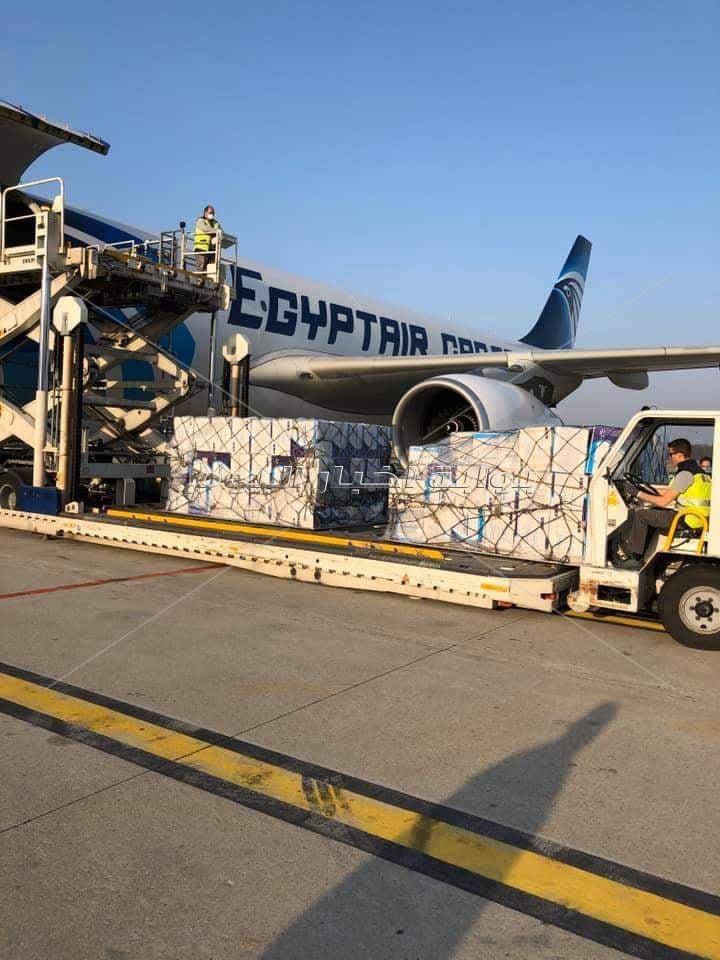 مصر للطيران _ مصر ترسل مساعدات لإيطاليا _ الشحن الجوي _فيروس كورونا