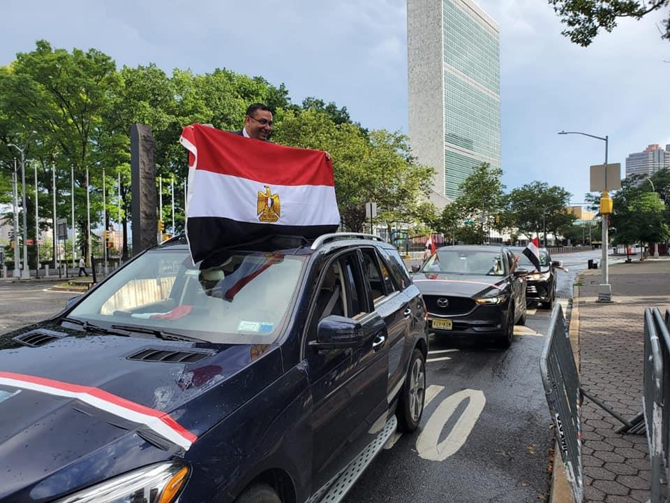 الجالية المصرية بنيويورك تحتفل بثورة 30 يونيو 