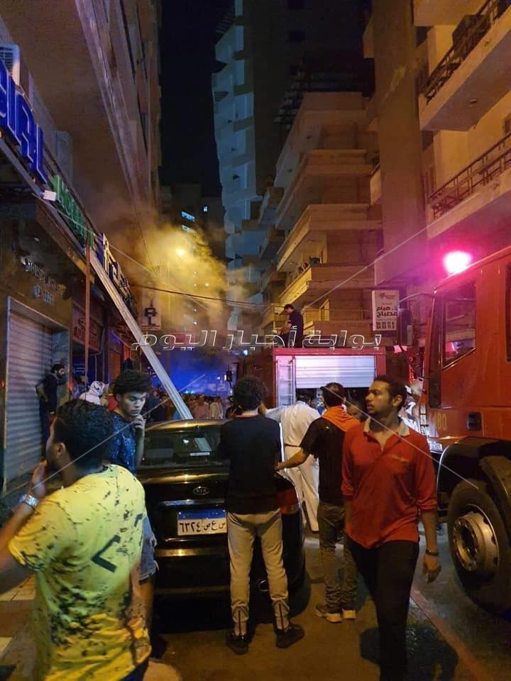 حريق هائل بمستشفى أجيال في الإسكندرية.