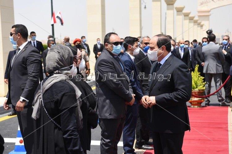 رئيس الجمهورية يتقدم الجنازة العسكرية للفريق محمد العصار