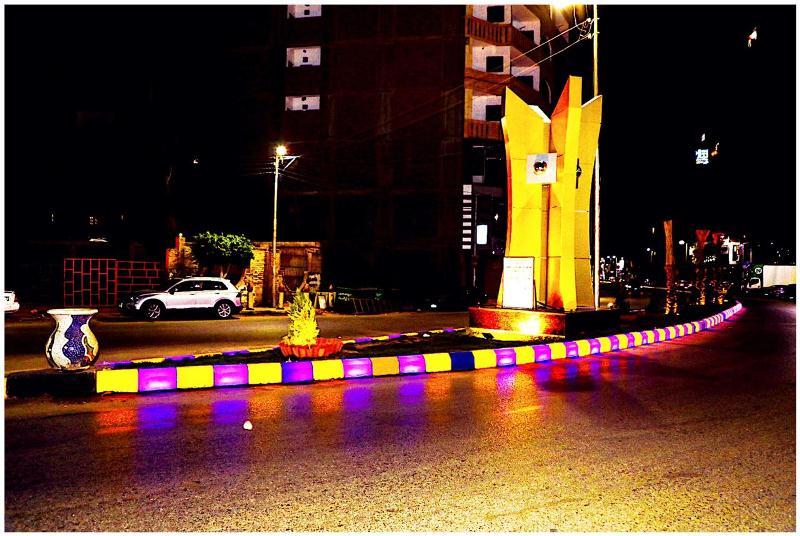 مدينة شبين الكوم تتزين ليلة عيد الاضحى المبارك.صور