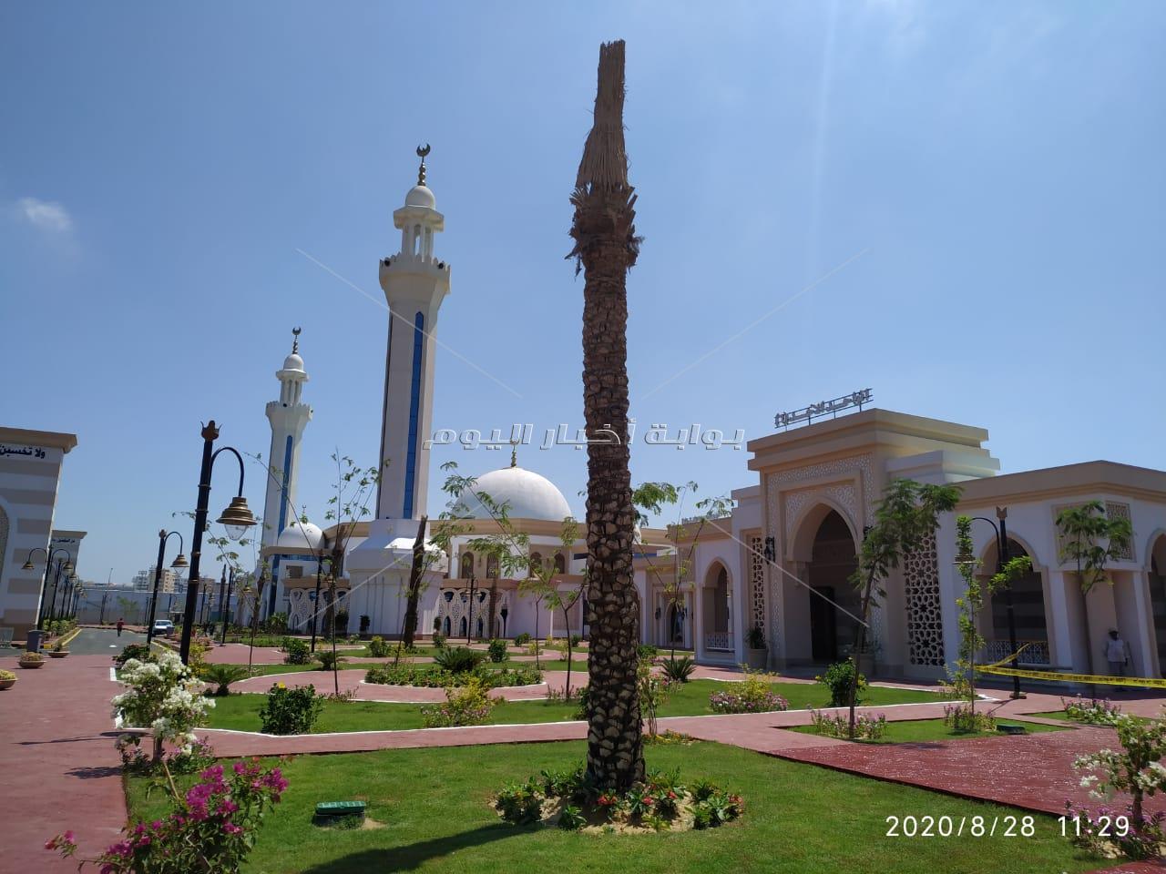 صور|مسجد الفريق عبد المنعم رياض تحفة معمارية في الإسكندرية