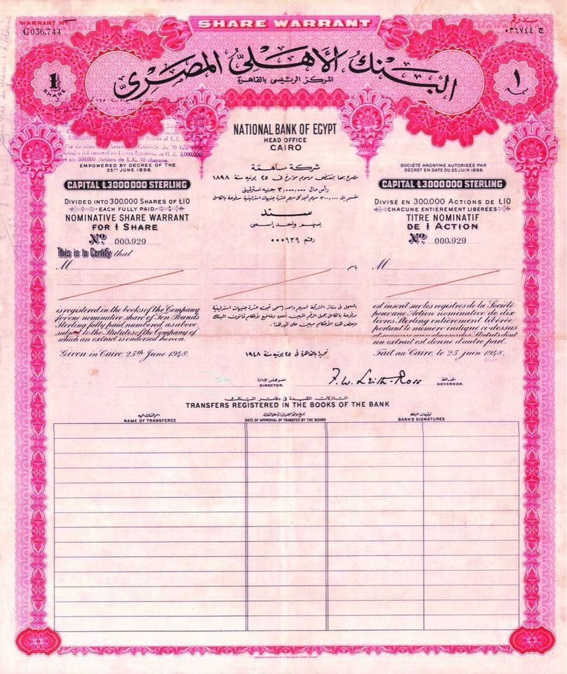  ملكيات متنوعة للبنك الأهلي المصري