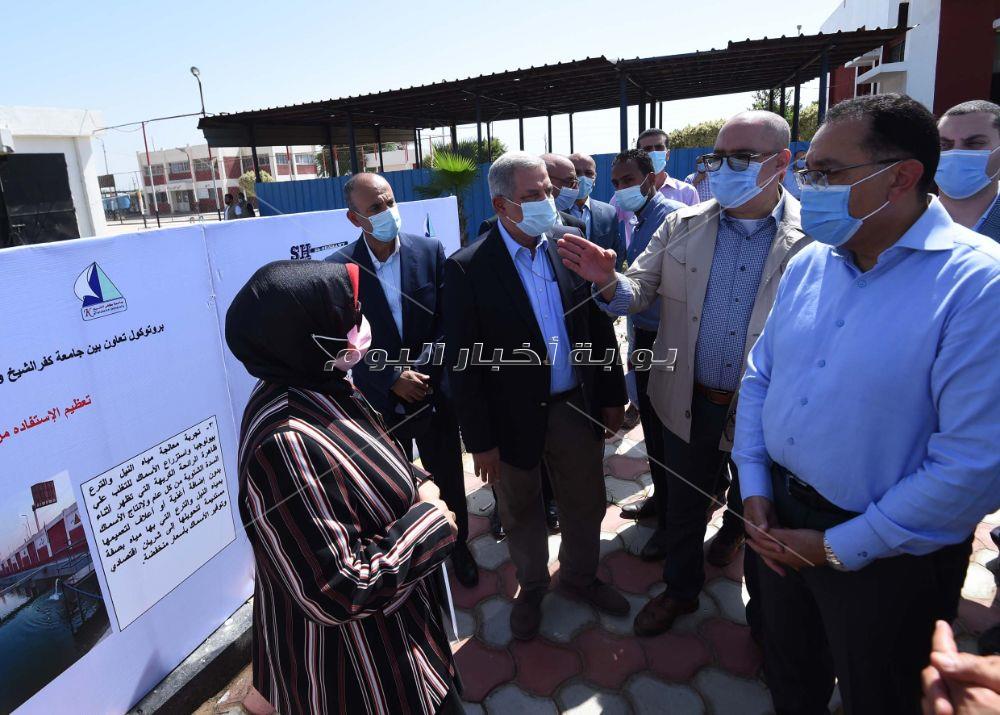رئيس الوزراء يتفقد محطةمعاجلة الصف الصحى كفر الشيخ