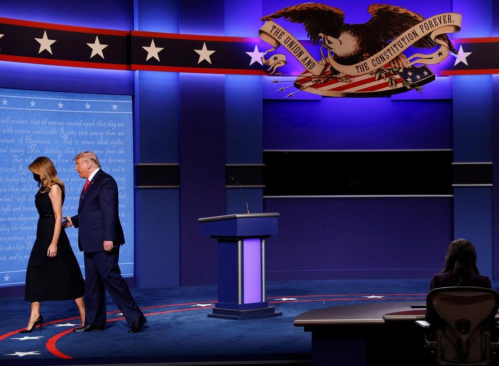 المناظرة الأخيرة بين ترامب وبايدن في صور