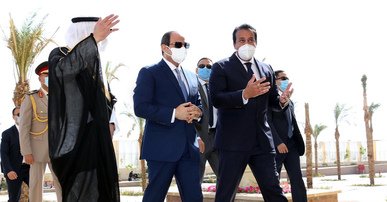 الرئيس عبد الفتاح السيسي خلال افتتاحه جامعة الملك سلمان