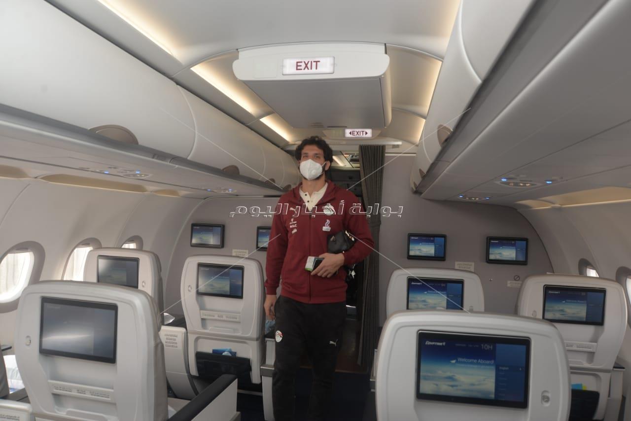 بعثة المنتخب المصري تغادر إلى توجو على متن طائرة خاصة