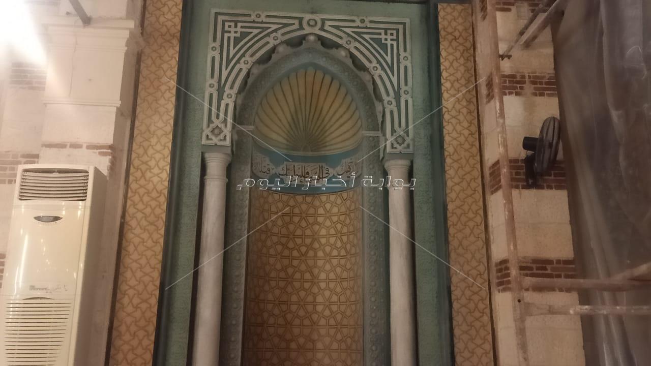 ننفرد بنشر صور ترميم مسجد «الإمام الشافعي»