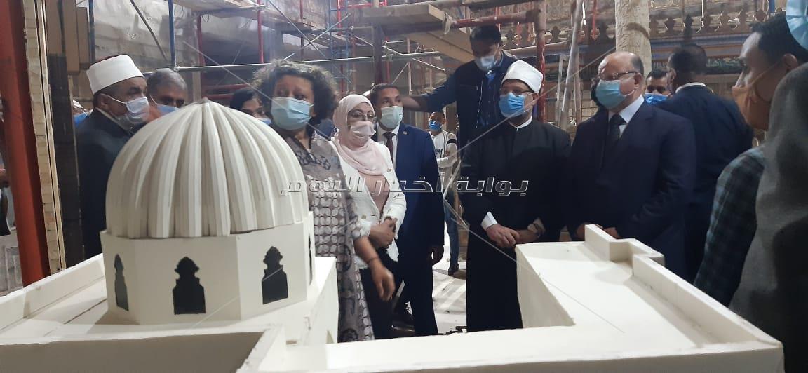وزيرا الأوقاف والآثار يفتتحان غدا مسجد الإمام الشافعي بعد ترميمة