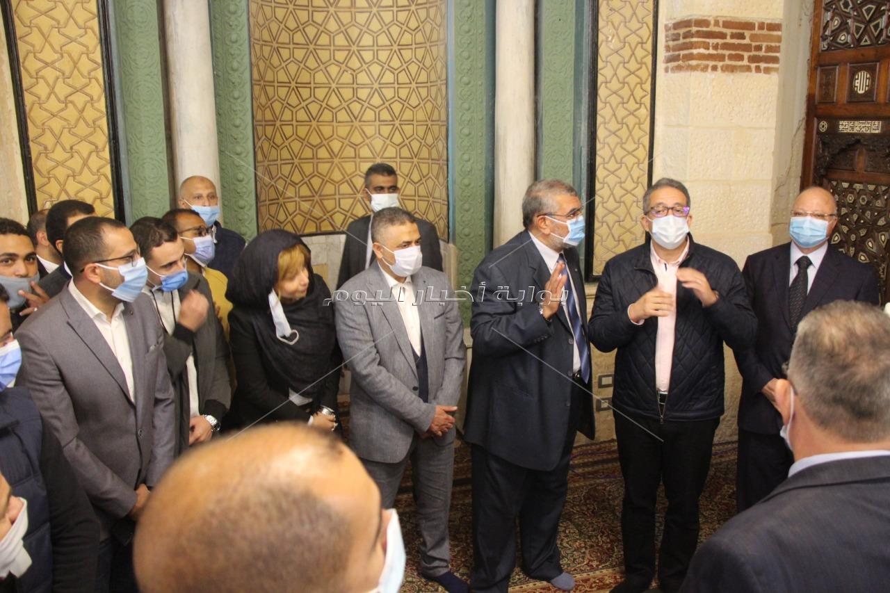 وزيرا الأوقاف والآثار يفتتحان غدا مسجد الإمام الشافعي بعد ترميمة