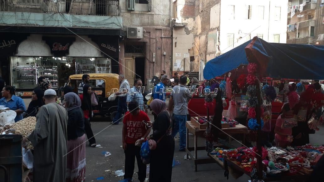 إشغالات طريق في حي وسط الإسكندرية