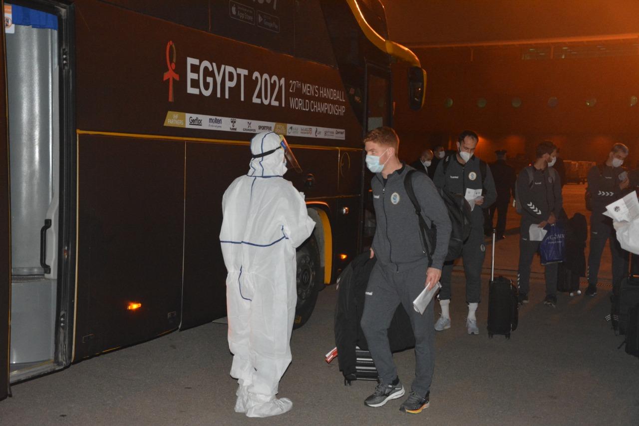 منتخب الارجنتين لكرة اليد يصل القاهرة للمشاركة في كاس العالم