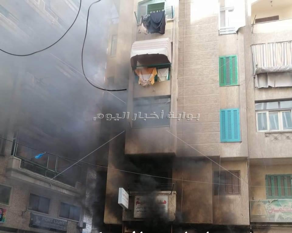 السيطرة على حريق بمحل لبيع السيارات وسط الإسكندرية