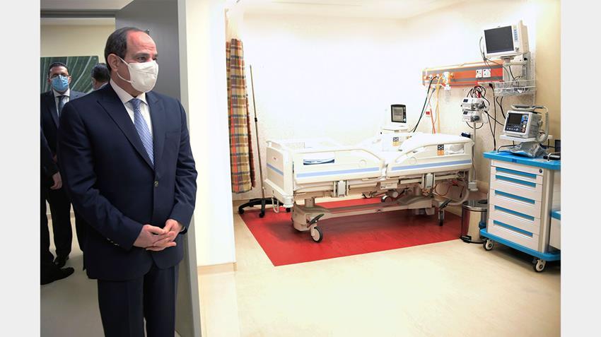 الرئيس السيسي يفتتح المجمع الطبي المتكامل بالإسماعيلية