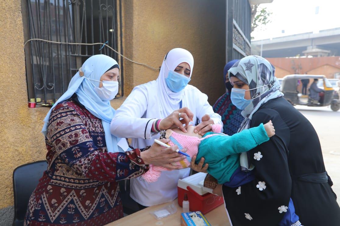 صور| محافظ الجيزة يفتتح انطلاق الحمله القومية للتطعيم ضد شلل الأطفال بالجيزة