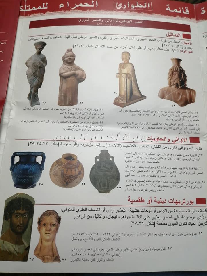 ننشر القائمة الحمراء الممتلكات الأثرية المصرية المهددة