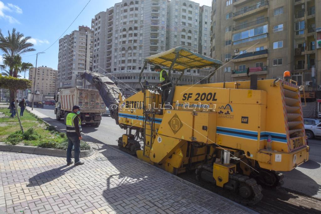 محافظ الإسكندرية يتابع تطوير طريق مصطفى كامل بتكلفة 20 مليون جنيه 