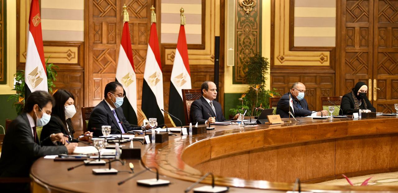 لقاء السيسي والشركات الامريكية في مصر
