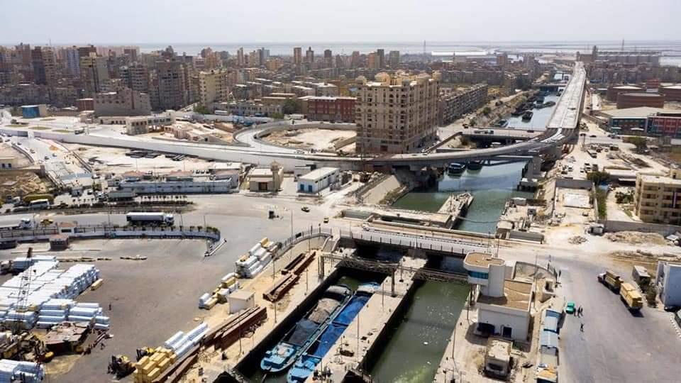  الوصلة التي تربط ميناء الإسكندرية بالطريق الدولي الساحلي