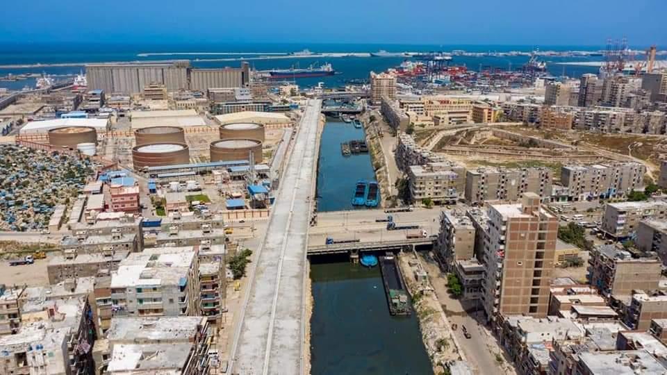  الوصلة التي تربط ميناء الإسكندرية بالطريق الدولي الساحلي