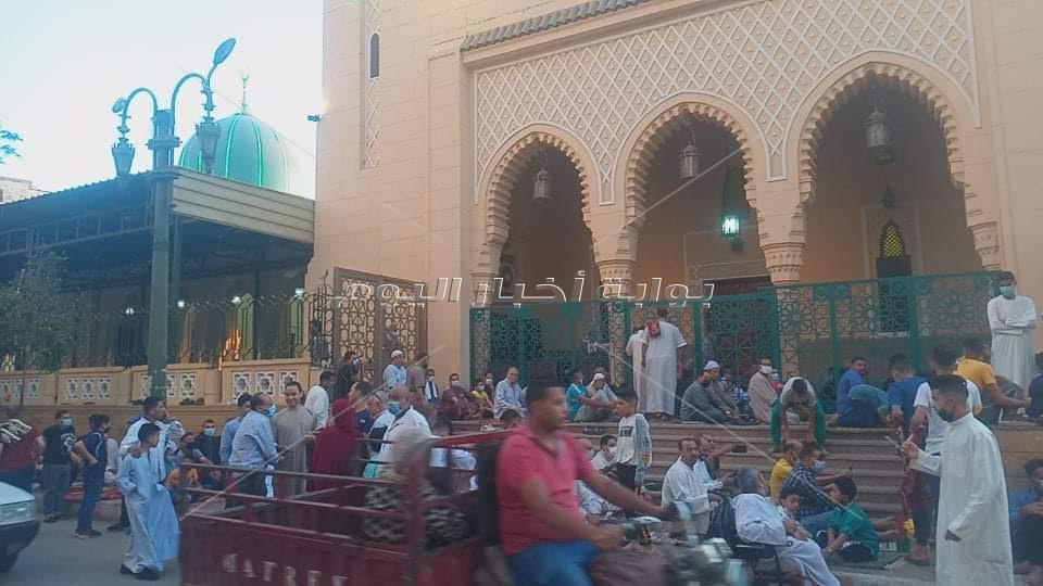 صلاة عيد الفطر من مسجد سيدى أحمد الفولى بالمنيا