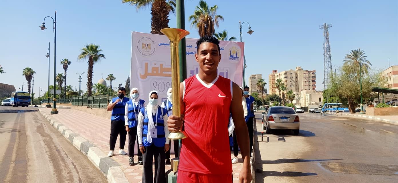 إطلاق شعلة أولمبياد الطفل المصري من أمام مسجد السلطان حسن بالقاهرة