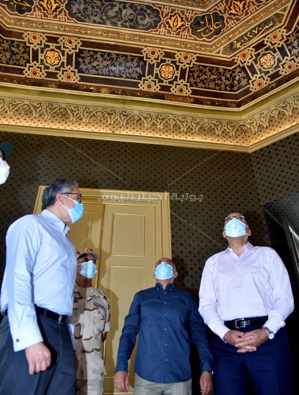 رئيس الوزراء يتفقد اعمال ترميم قصر محمد على باشا بشبرا